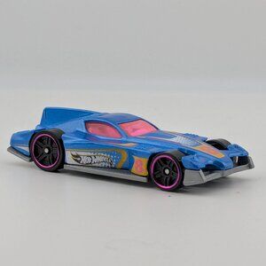 Hot Wheels Formul8r Blue Die-Cast Car (©2005 Mattel) – Loose